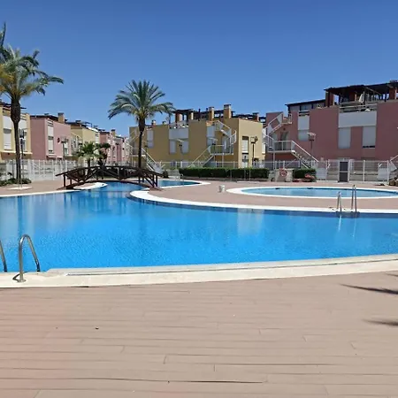 Vera - Playa Fantástico Apto 1-4 Huésped Piscina a 100 m Playa con Parking Terraza URB Laguna Beach Playas de Vera Extérieur photo